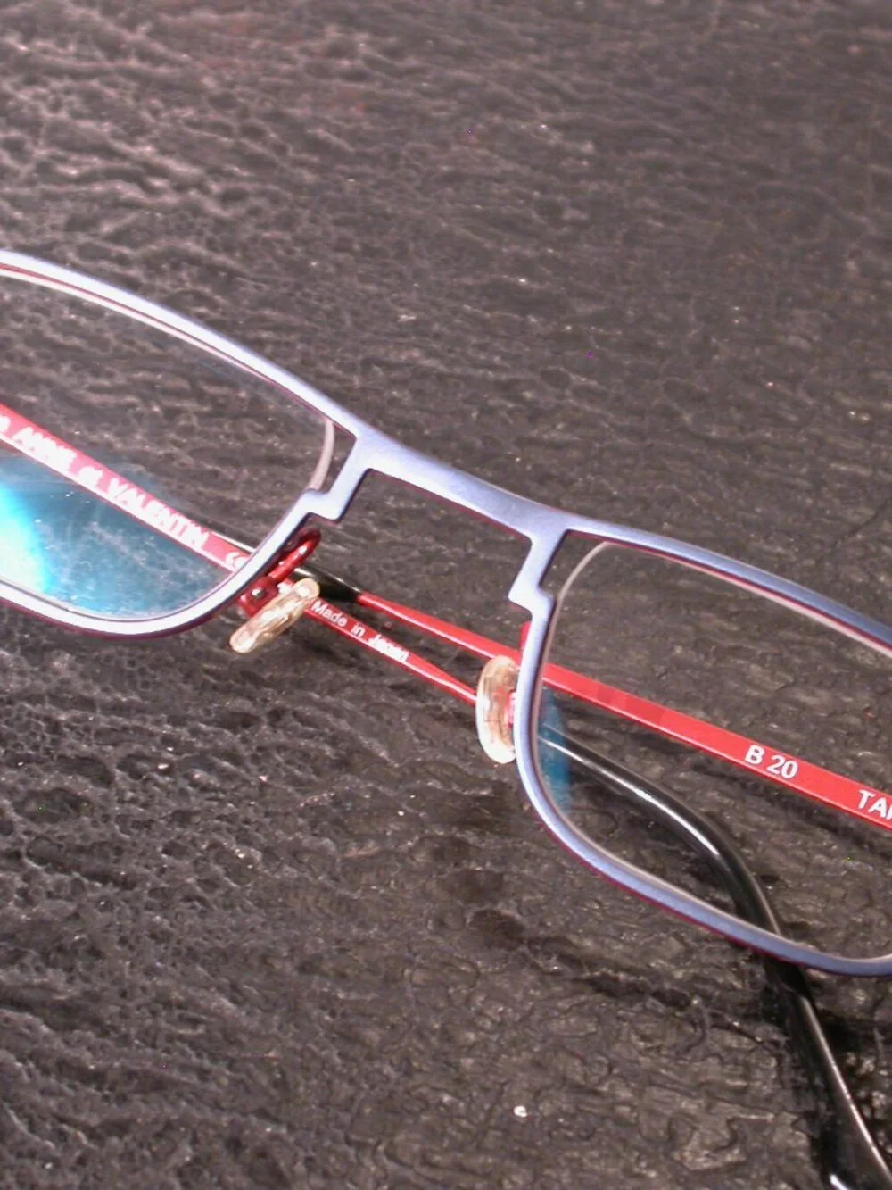 Authentic Anne et Valentin Lunettes Frames Dark Blue Eyeglasses Made in Japan